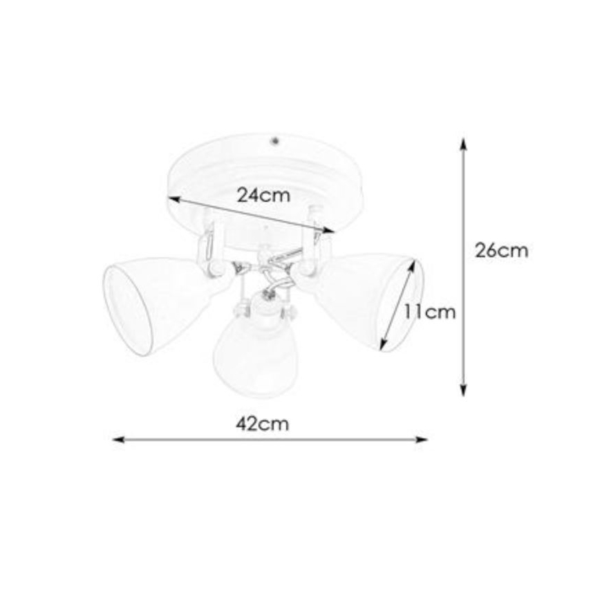 Markslöjd 108081 -Badrum spotlight FJÄLLBACKA 3xG9/20W/230V IP44 svart