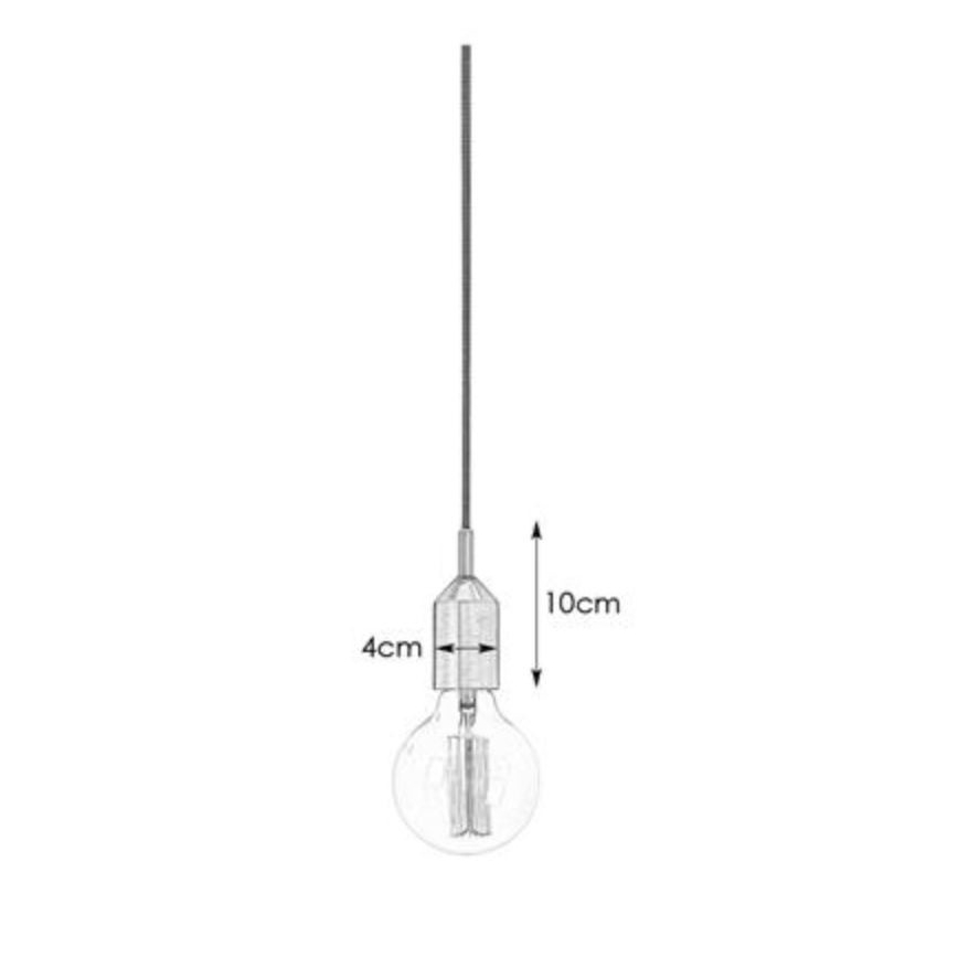 Markslöjd 108098 - Ljuskrona med snöre BRONX 1xE27/60W/230V brons