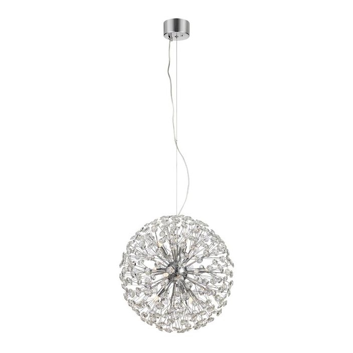 Markslöjd 108101 - Kristallkrona med snöre BOLID 9xG9/20W/230V