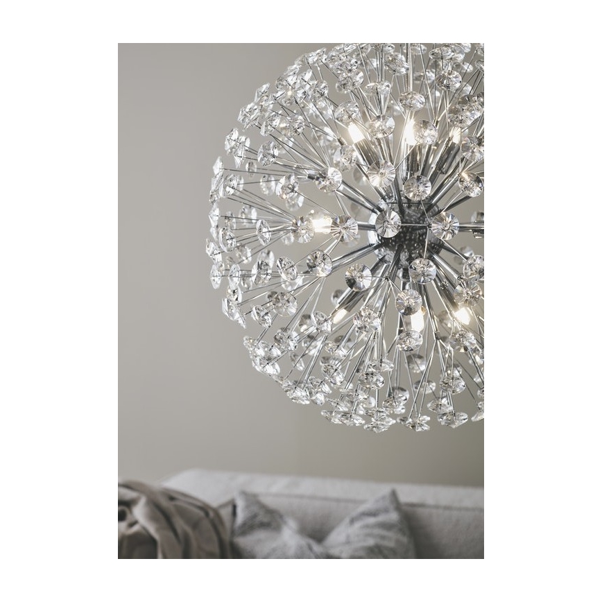 Markslöjd 108101 - Kristallkrona med snöre BOLID 9xG9/20W/230V