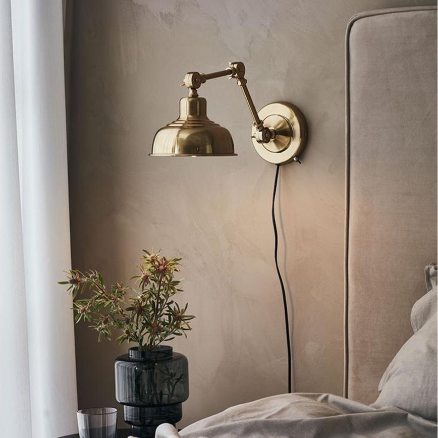 Markslöjd 108115 - Väggbelysning GRIMSTAD 1xE27/60W/230V