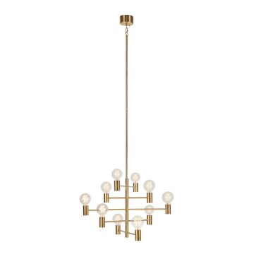 Markslöjd 108117 - Ljuskrona på stång PARIS 10xE27/60W/230V guld
