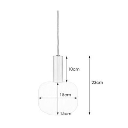 Markslöjd 108122 - Ljuskrona med snöre SOBER 1xE14/40W/230V matt krom