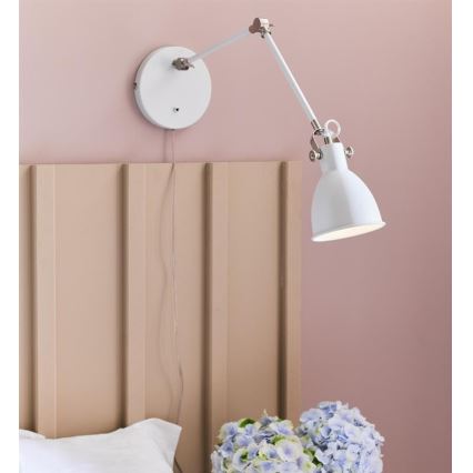 Markslöjd 108249 - Vägglampa  HOUSE 1xE14/40W/230V vit 