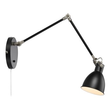 Markslöjd 108250 - Vägglampa  HOUSE 1xE14/40W/230V svart 