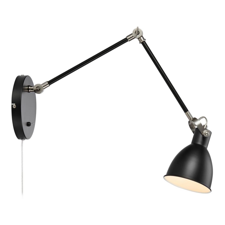 Markslöjd 108250 - Vägglampa  HOUSE 1xE14/40W/230V svart 