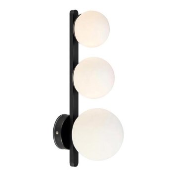 Markslöjd 108349 - Vägglampa för badrum PURO 3xG9/20W/230V IP44 svart