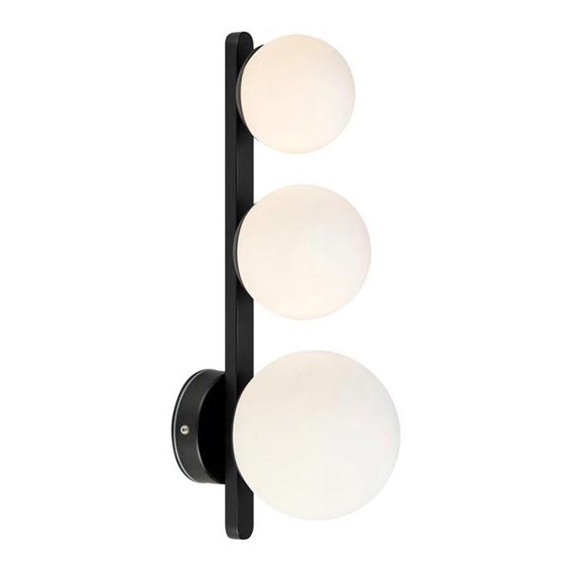 Markslöjd 108349 - Vägglampa för badrum PURO 3xG9/20W/230V IP44 svart