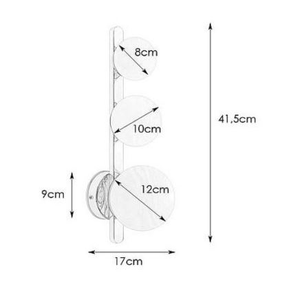 Markslöjd 108349 - Vägglampa för badrum PURO 3xG9/20W/230V IP44 svart
