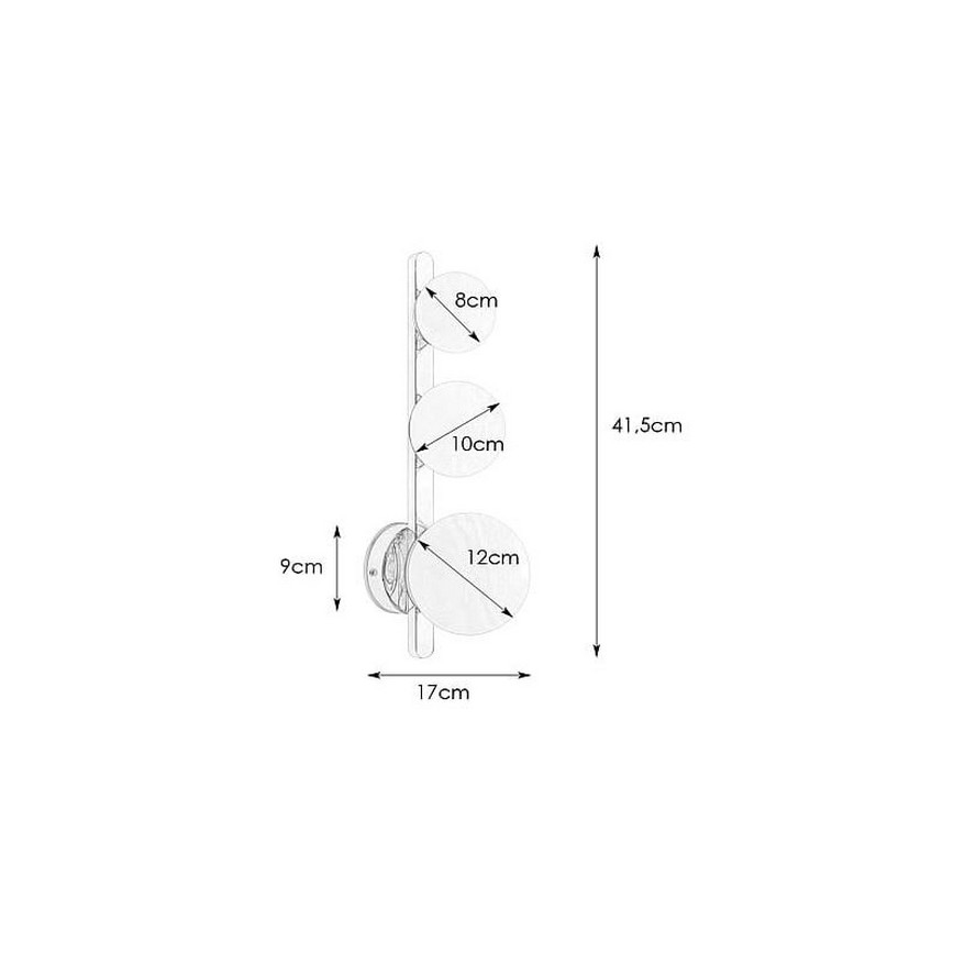 Markslöjd 108349 - Vägglampa för badrum PURO 3xG9/20W/230V IP44 svart