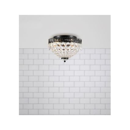 Markslöjd 108424 - Taklampa JOLINE 2xE14/40W/230V svart