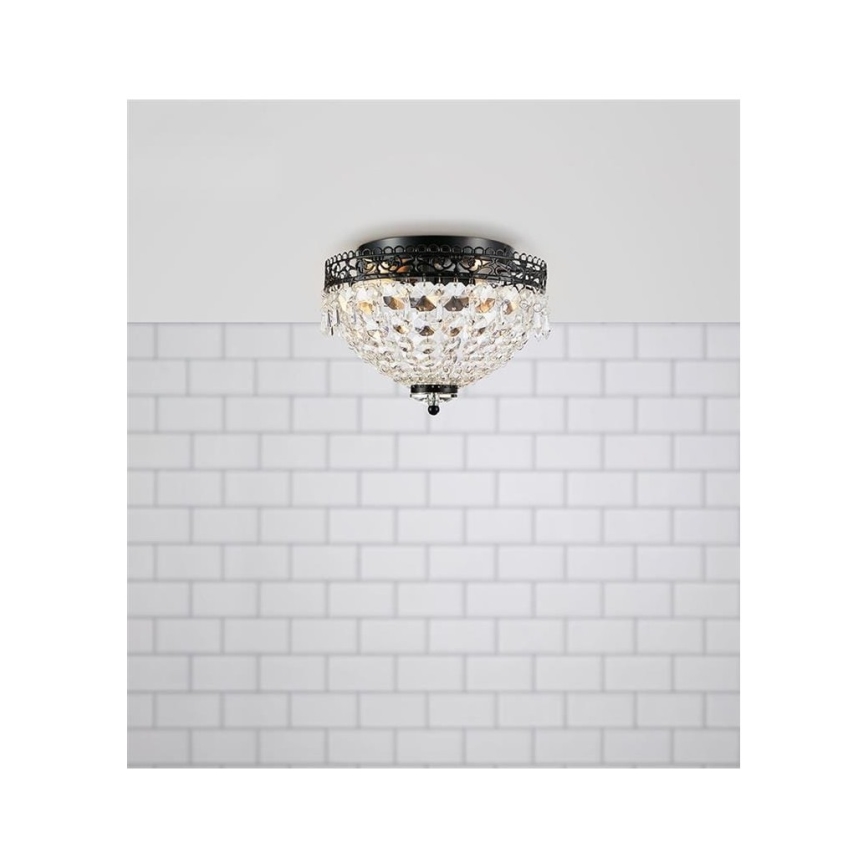 Markslöjd 108424 - Taklampa JOLINE 2xE14/40W/230V svart