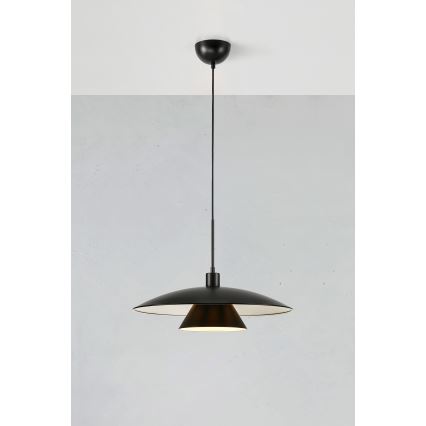 Markslöjd 108431 - Ljuskrona med textilsladd MILLINGE 1xE27/40W/230V svart