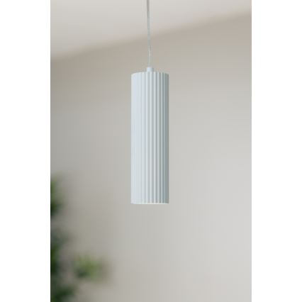 Markslöjd 108465 - Ljuskrona med textilsladd COSTILLA 1xGU10/7W/230V vit