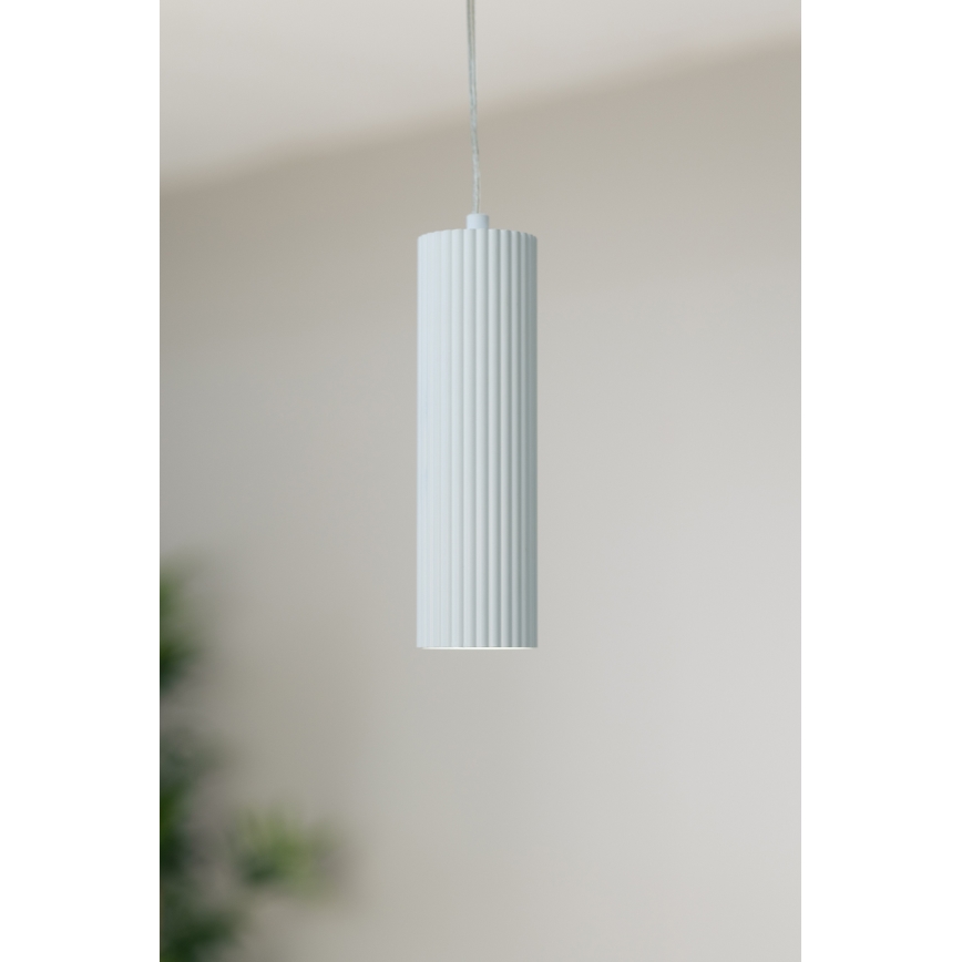 Markslöjd 108465 - Ljuskrona med textilsladd COSTILLA 1xGU10/7W/230V vit