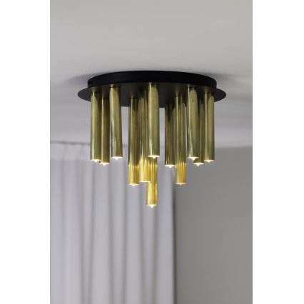 Markslöjd 108504 - Taklampa GOCCE 13xG9/10W/230V gyllene/svart