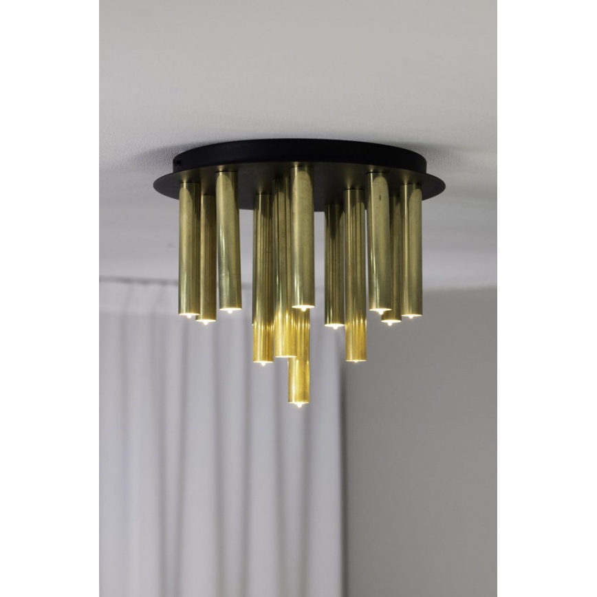 Markslöjd 108504 - Taklampa GOCCE 13xG9/10W/230V gyllene/svart