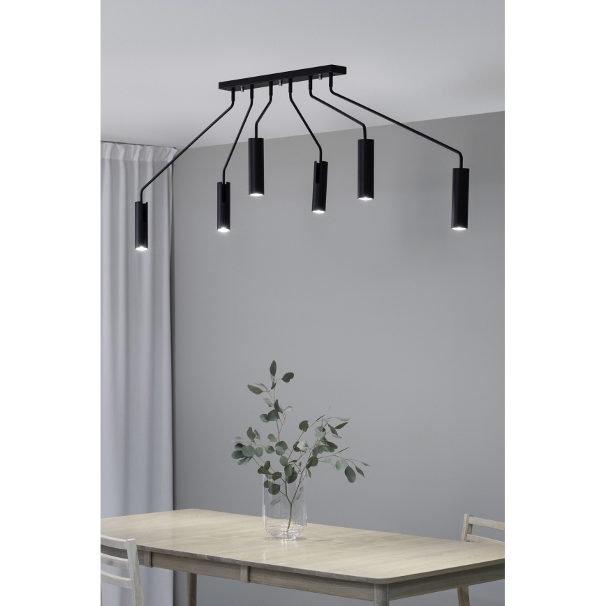 Markslöjd 108508 - Spotlight RAMUS 6xGU10/25W/230V svart