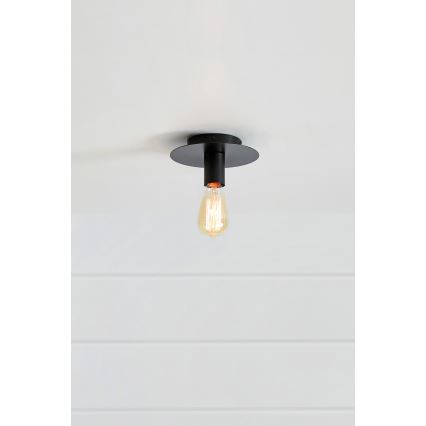 Markslöjd 108540 - Taklampa PIATTO 1xE27/40W/230V svart