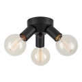 Markslöjd 108549 - Taklampa MAZZO 3xE27/40W/230V svart