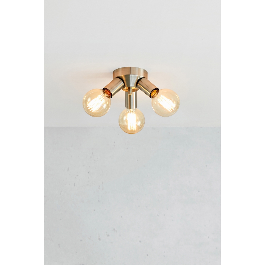 Markslöjd 108551 - Taklampa MAZZO 3xE27/40W/230V matt krom