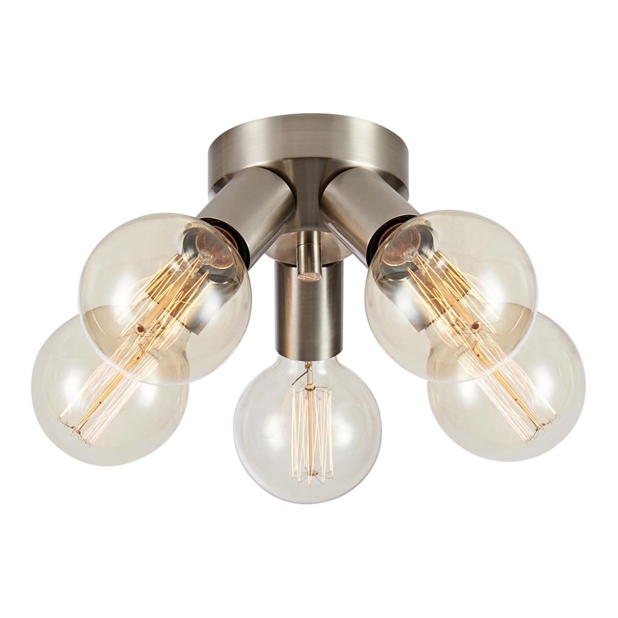 Markslöjd 108554 - Taklampa MAZZO 5xE27/40W/230V matt krom