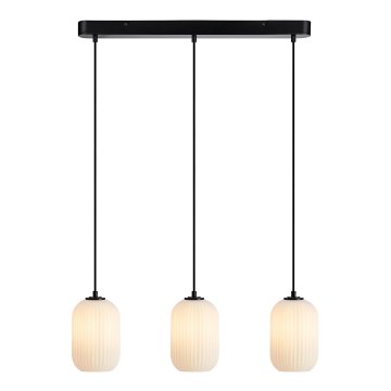 Markslöjd 108563 - Ljuskrona med textilsladd CAVA 3xE14/40W/230V