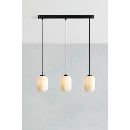 Markslöjd 108563 - Ljuskrona med textilsladd CAVA 3xE14/40W/230V