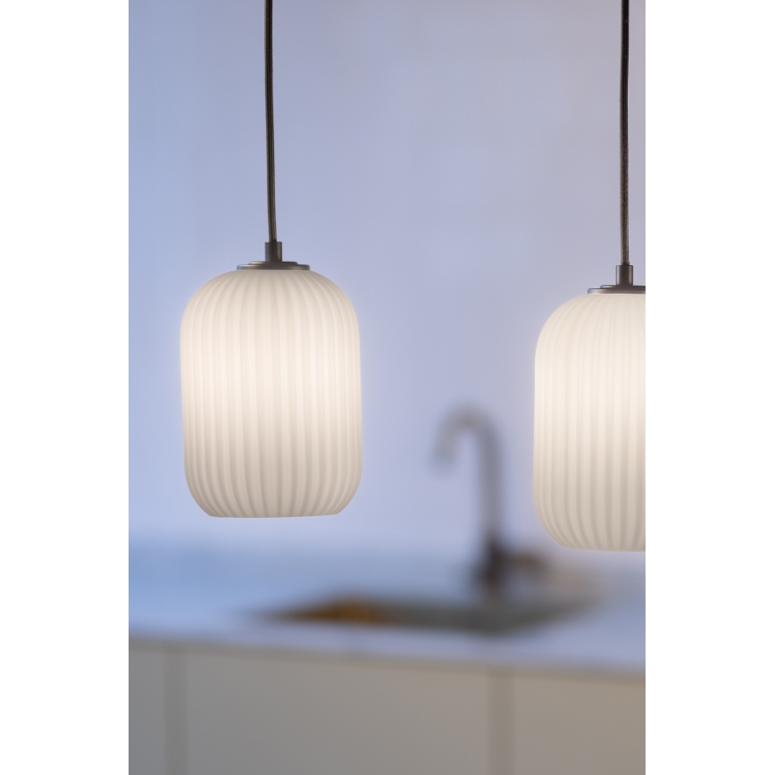 Markslöjd 108563 - Ljuskrona med textilsladd CAVA 3xE14/40W/230V