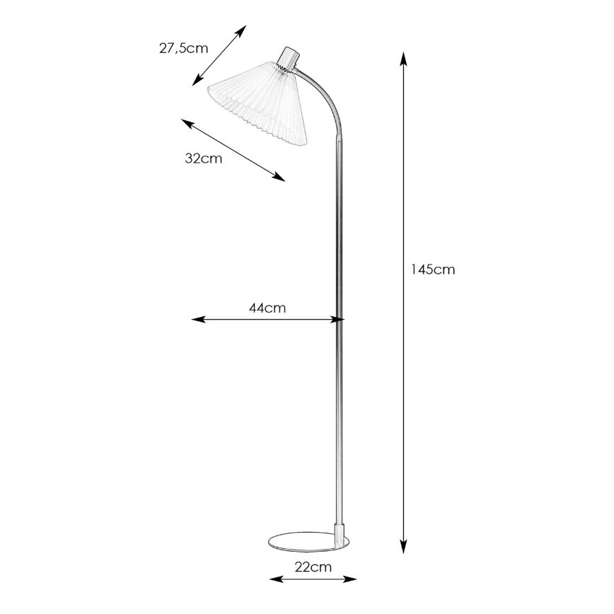 Markslöjd 108569 - Golv lampa MIRA 1xE27/40W/230V guld