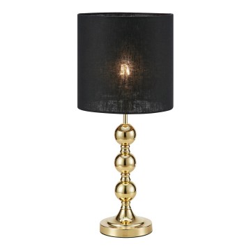 Markslöjd 108574 - Bordslampa OCTO 1xE27/40W/230V svart/guld