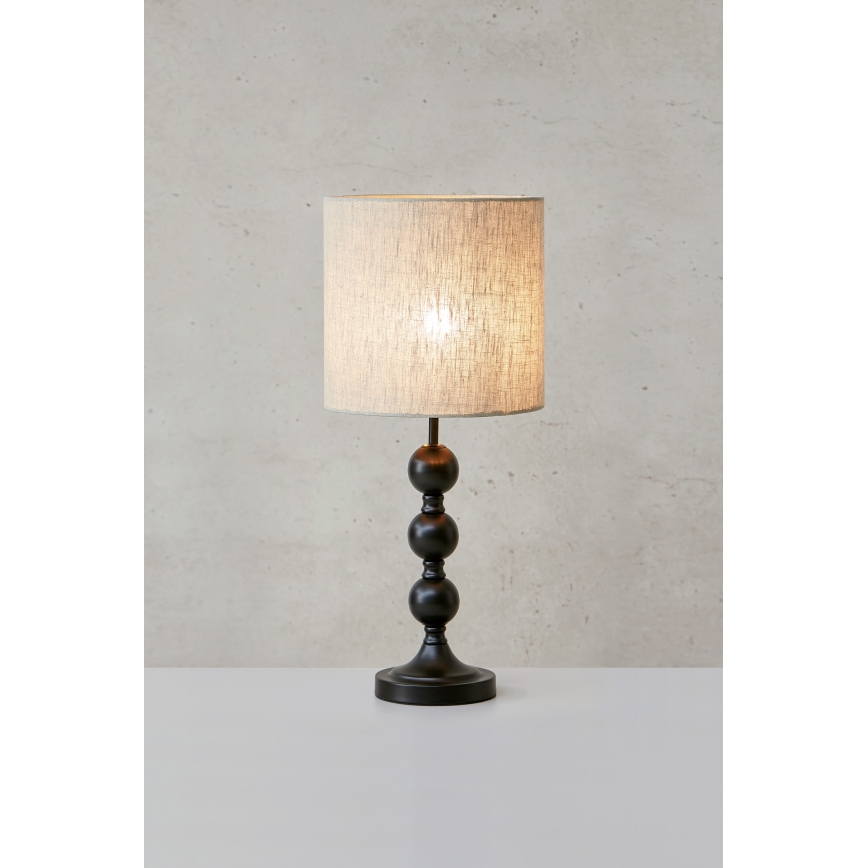 Markslöjd 108575 - Bordslampa OCTO 1xE27/40W/230V beige/svart