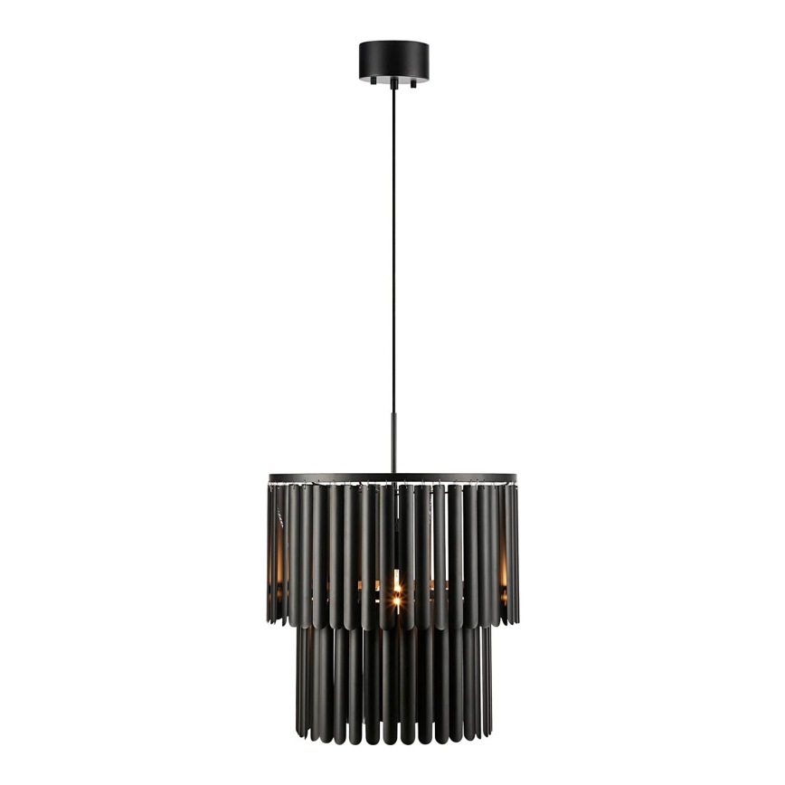 Markslöjd 108581 - Ljuskrona med textilsladd VIENTO 1xE27/40W/230V svart