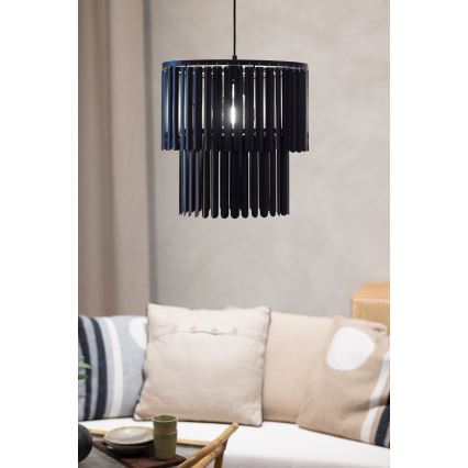 Markslöjd 108581 - Ljuskrona med textilsladd VIENTO 1xE27/40W/230V svart
