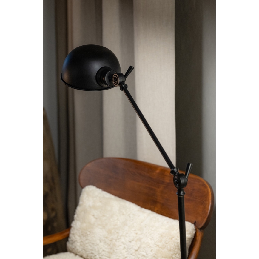 Markslöjd 108586 - Golv lampa PORTLAND 1xE27/40W/230V svart