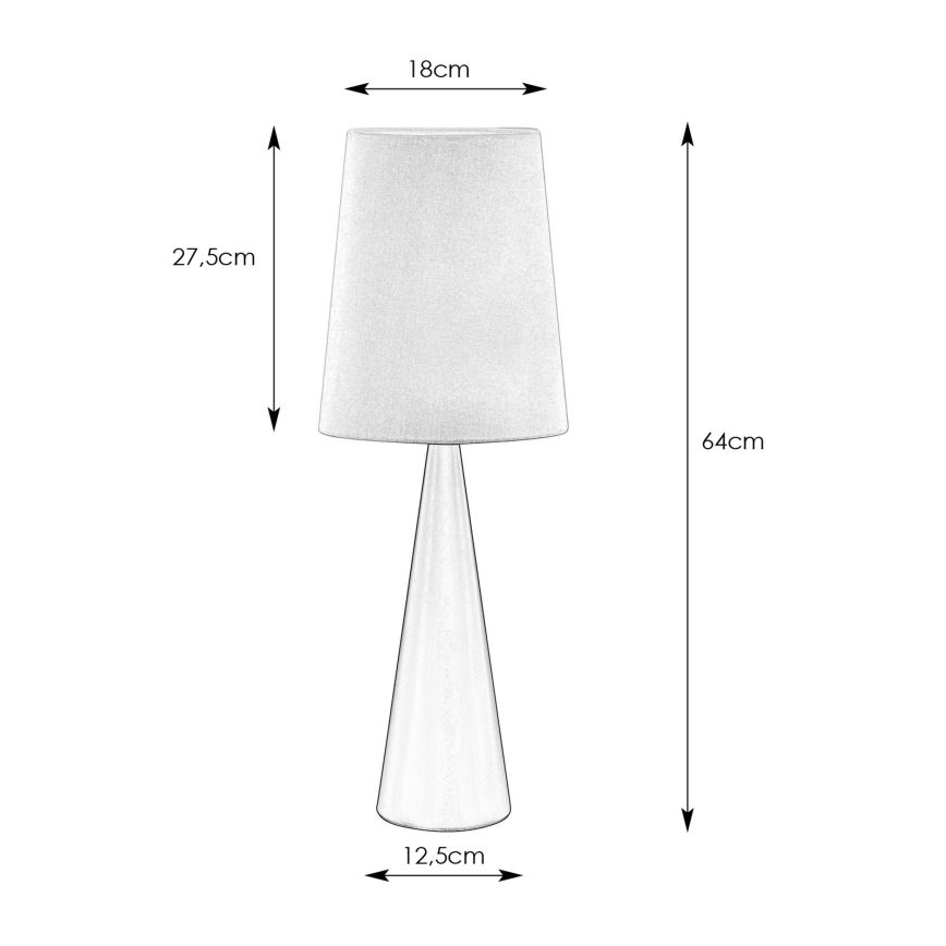 Markslöjd 108597 - Bordslampa CONUS 1xE14/40W/230V vit/svart