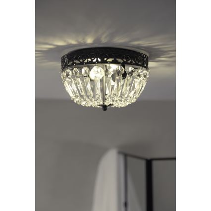 Markslöjd 108598 - Taklampa ETIENNE 2xE14/40W/230V svart