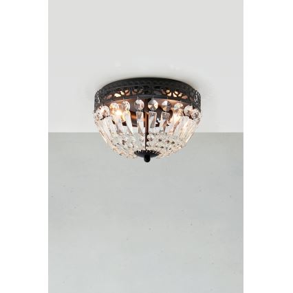 Markslöjd 108598 - Taklampa ETIENNE 2xE14/40W/230V svart