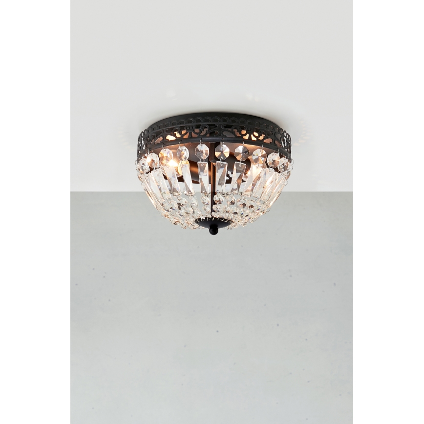 Markslöjd 108598 - Taklampa ETIENNE 2xE14/40W/230V svart