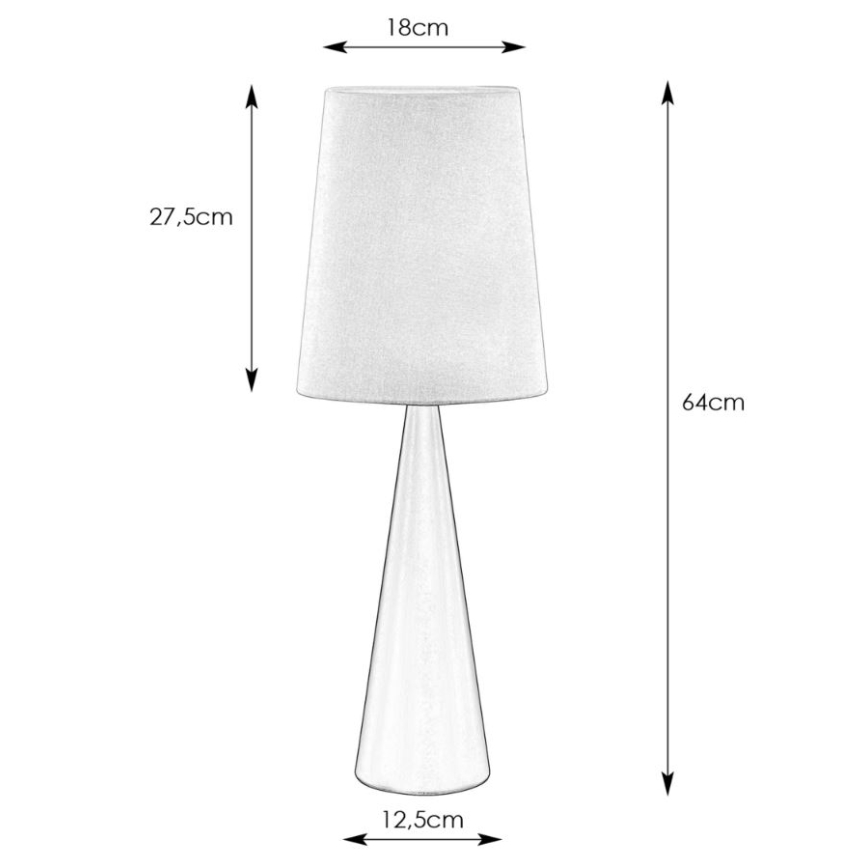 Markslöjd 108624 - Bordslampa CONUS 1xE14/40W/230V vit/matt krom