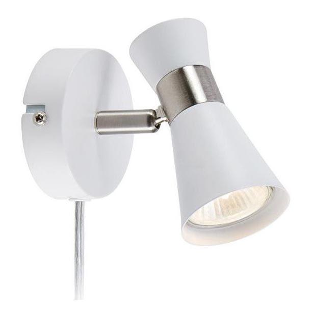 Markslöjd 108627- Väggspotlight FOLIE 1xGU10/7W/230V vit/matt krom