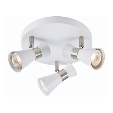 Markslöjd 108628 - Spotlight FOLIE 3xGU10/7W/230V vit/matt krom