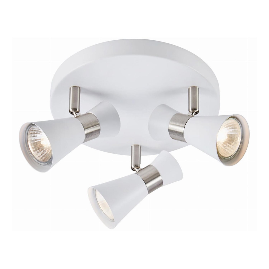 Markslöjd 108628 - Spotlight FOLIE 3xGU10/7W/230V vit/matt krom