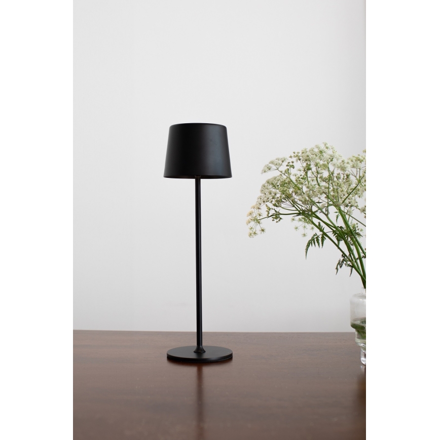 Markslöjd 108653 - LED Ljusreglerad rechargeable lampa FIORE LED/2W/5V IP44 38 cm svart