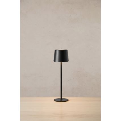 Markslöjd 108653 - LED Ljusreglerad rechargeable lampa FIORE LED/2W/5V IP44 38 cm svart