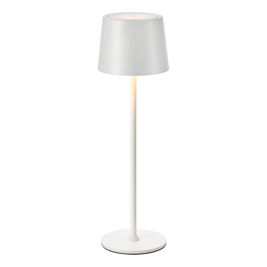 Markslöjd 108654 - LED Ljusreglerad rechargeable lampa FIORE LED/2W/5V IP44 38 cm vit