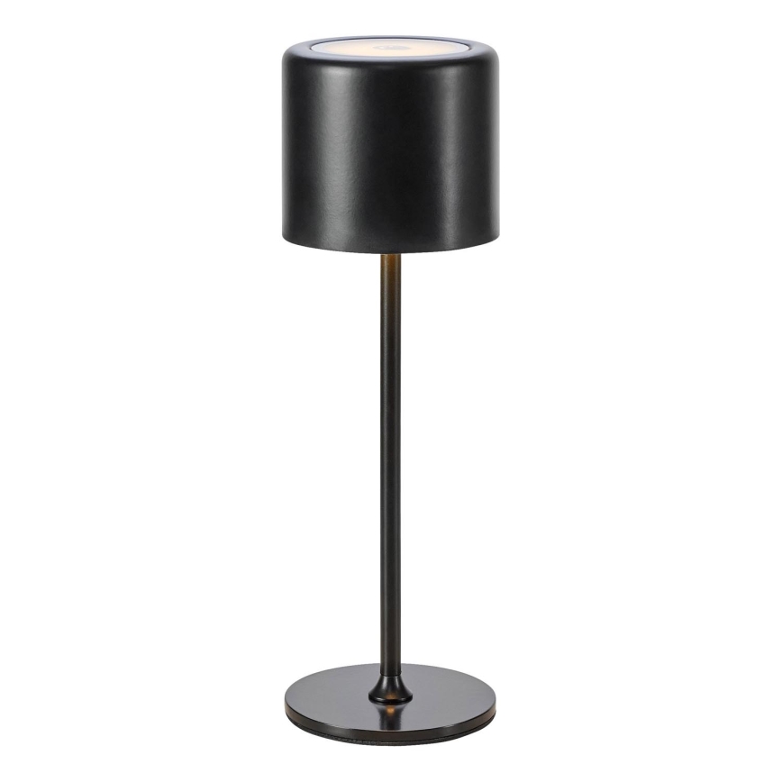 Markslöjd 108657 - LED Ljusreglerad uppladdningsbar bordslampa FILO LED/2W/5V IP44 30 cm svart