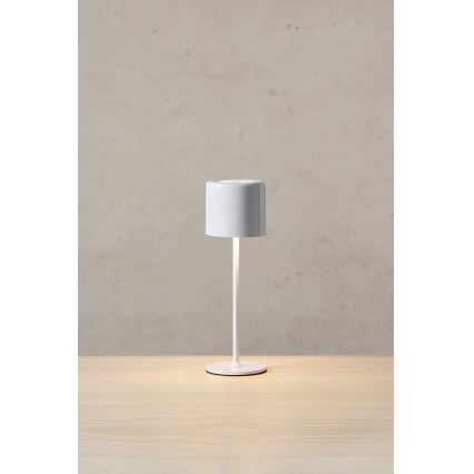 Markslöjd 108658 - LED Ljusreglerad rechargeable lampa FILO LED/2W/5V IP44 30 cm vit
