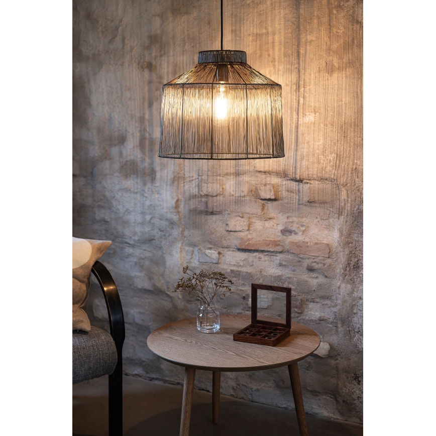 Markslöjd 108667 - Ljuskrona med textilsladd CAPANNA 1xE27/40W/230V mässing