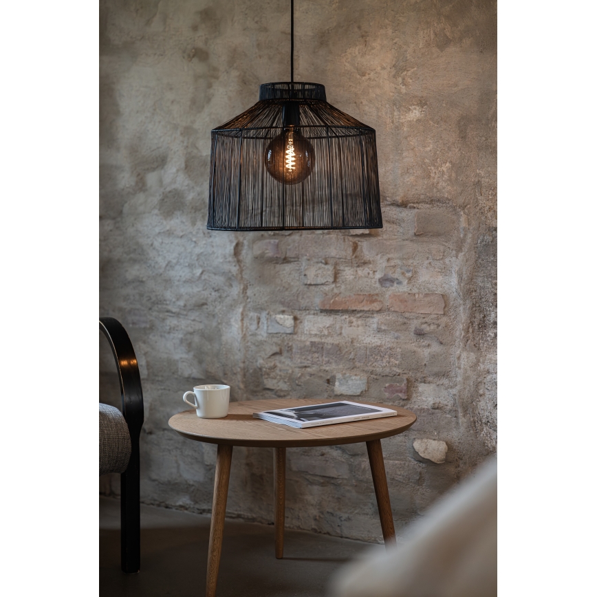 Markslöjd 108668 - Ljuskrona med textilsladd CAPANNA 1xE27/40W/230V svart